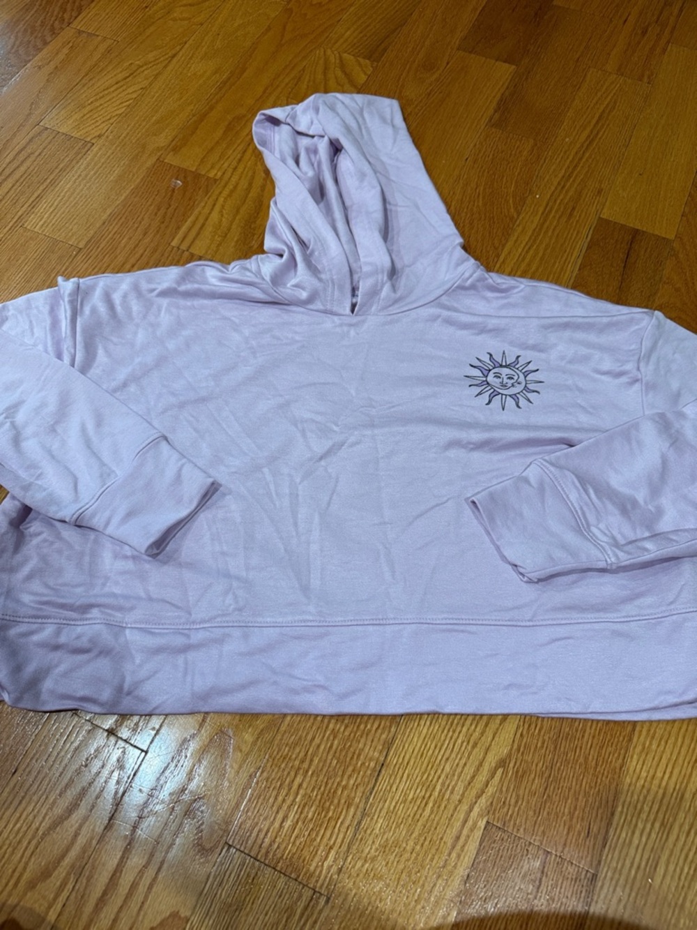Kids Lavender Sun Graphic Hoodie Sweatshirt